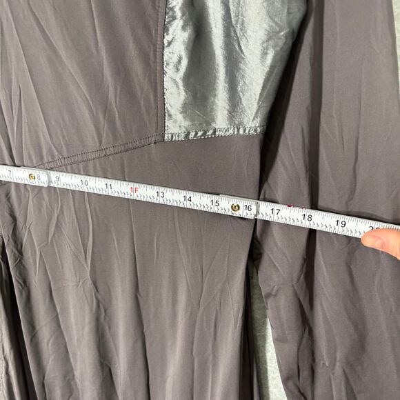 Bianco Levrin‎ Dress Small Taupe Parachute Lagenlook Artsy Modest Art Wear Flowy - Picture 8 of 14